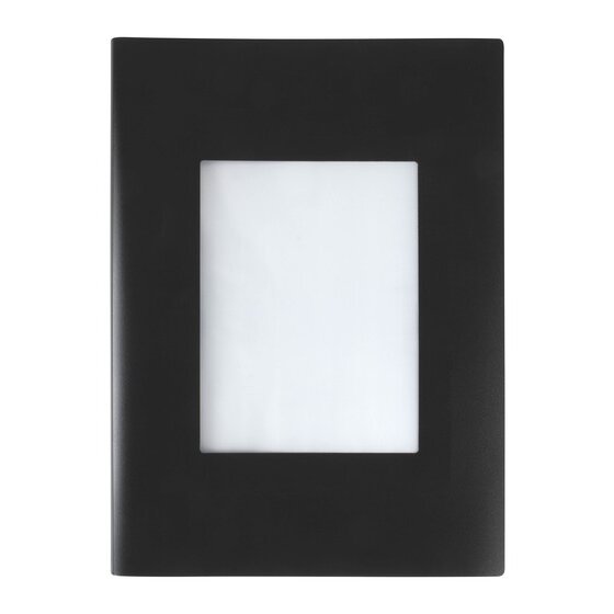 Marbig A3 Display Book – 20 Fixed Pockets, Framed Cover with A4 Insert Space, Black