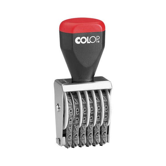 COLOP 6 Band Numberer 04006 4mm – Metal Frame Rubber Stamp with Deep Moulded Bands