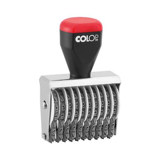 COLOP 10 Band Numberer 04010 – 4mm Rubber Stamp with Metal Frame