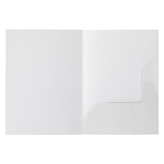 Marbig Professional Presentation Folders A5 Gloss White – Pack of 10