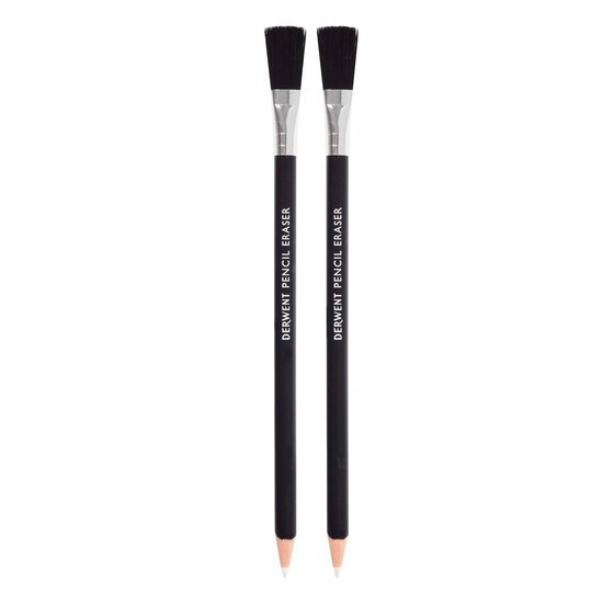 Derwent Eraser Pencil & Brush Pack of 2 – Sketching Cleanup Kit