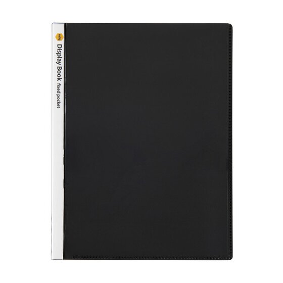 Marbig A4 Display Book – 20 Pockets, Black Cover (Non-Refillable)