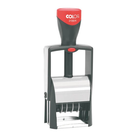 COLOP S2100/4 Self-Inking Dater Stamp – 4mm Black, Microban Protected
