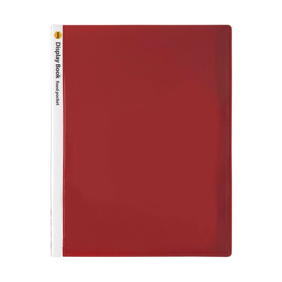 Marbig Non-Refillable A4 Display Book – 20 Pockets, Insert Cover, Red