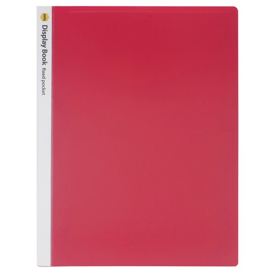 Marbig A4 Non-Refillable Display Book – 20 Pockets, Red