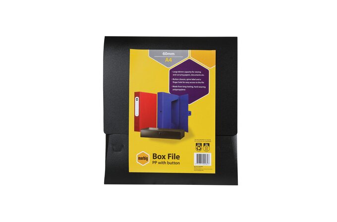 Box Office File Rjs MARBIG BOX FILE A4 60MM BLACK | BOX FILES | ACCO Partner