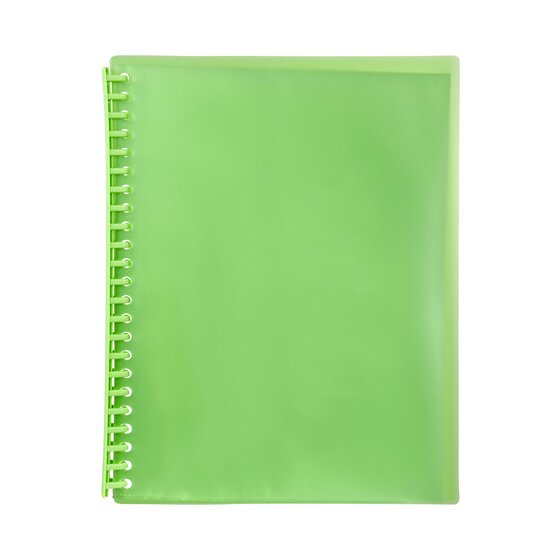 MARBIG REFILLABLE DISPLAY BOOK 20 POCKET TRANSLUCENT LIME | DISPLAY ...