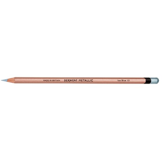 Derwent Metallic Pencil – Ice Blue | Cool Shimmer for Dark Backgrounds