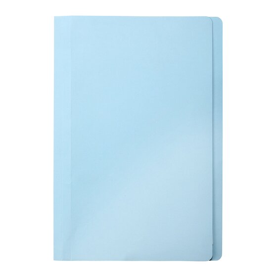 Marbig Foolscap Manilla Folders – Light Blue Tab, Pack of 20