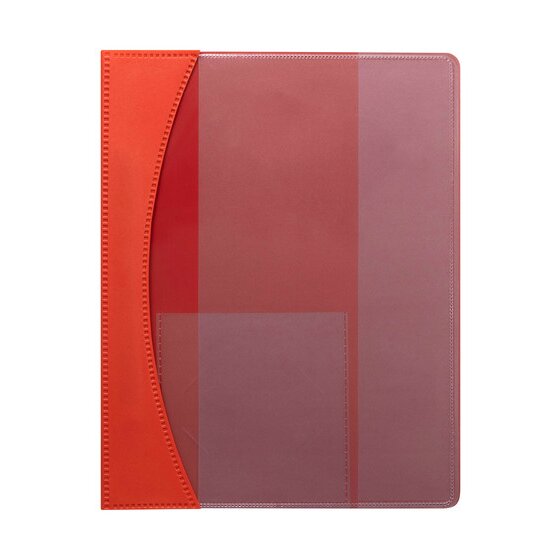 Marbig A4 Flat File with Insert Cover – Premier Red