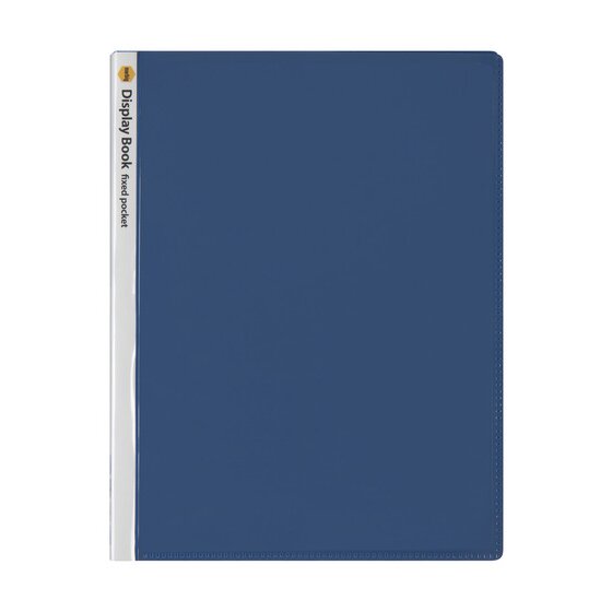 Marbig Clearview A4 Display Book – 20 Pockets, Blue Cover, Non-Refillable