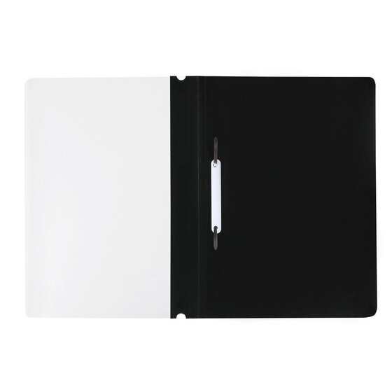 Marbig Economy Flat File A4 – Black | Clear Front Cover & Two-Prong Fastener