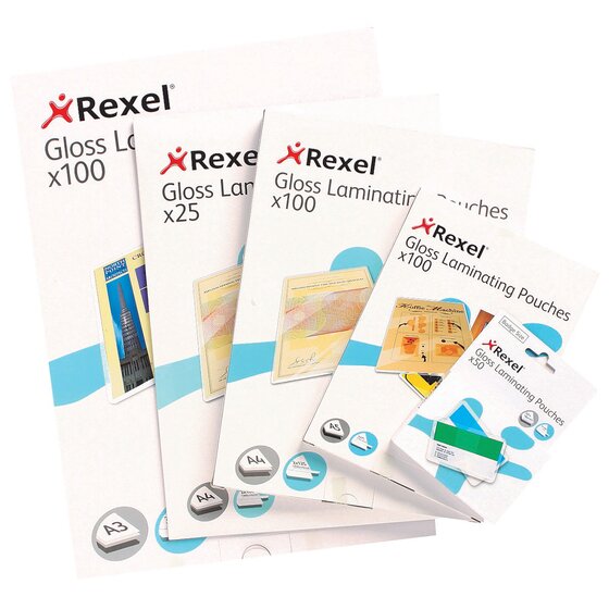 REXEL A4 Laminating Pouches 125 Micron – Pack of 25