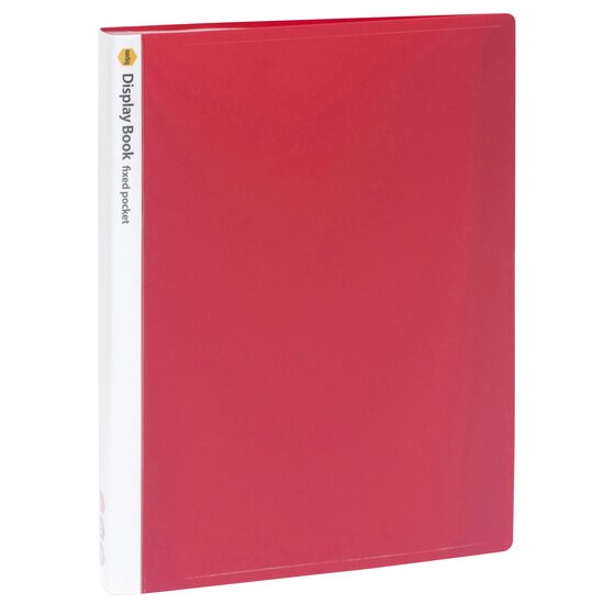 Marbig A4 Non-Refillable Display Book – 40 Pockets, Red