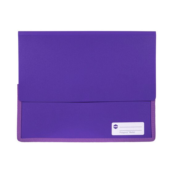 Marbig Polypick A4 Heavy Duty Document Wallet – Purple