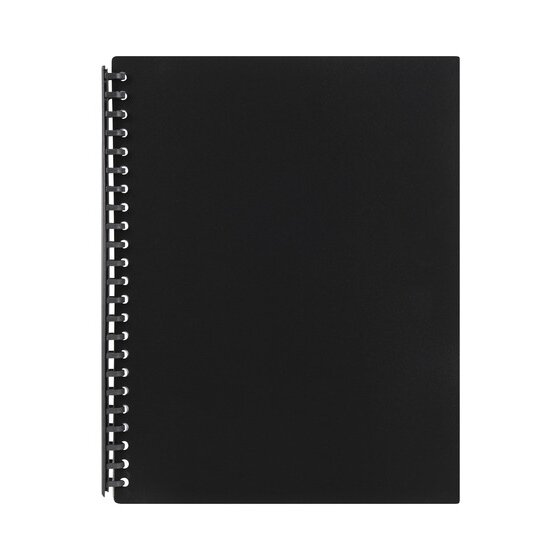 Marbig A4 Refillable Display Book – 20 Pocket – Black