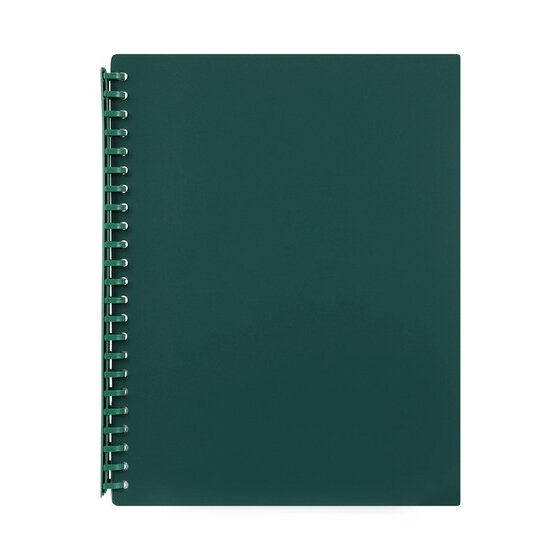 Marbig A4 Refillable Display Book – 20 Pocket – Dark Green