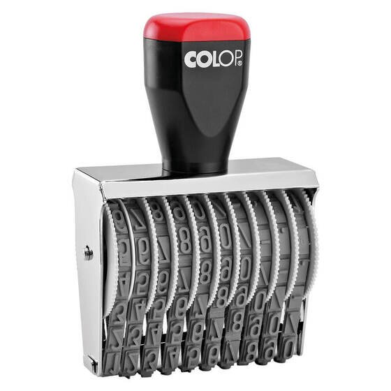 COLOP 10 Band Numberer 09010 | 9mm Deep Moulded Bands | Traditional Rubber Stamp