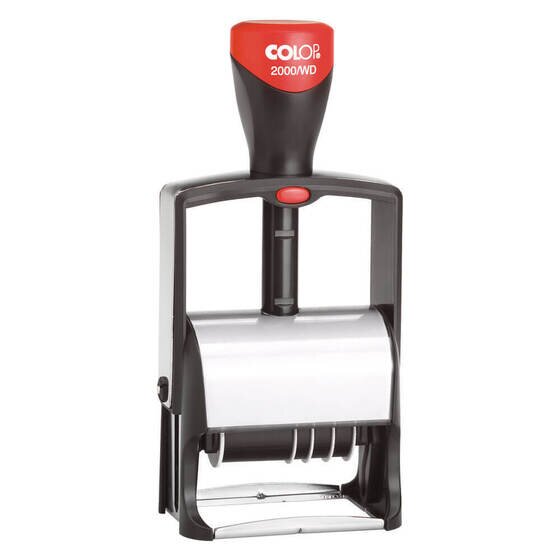 COLOP S/2000/WD Phrase Dater Stamp – 4mm Black Text, Microban Antibacterial