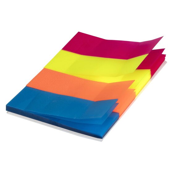 Marbig Neon Transparent Page Markers – Sticky Notes & Flags