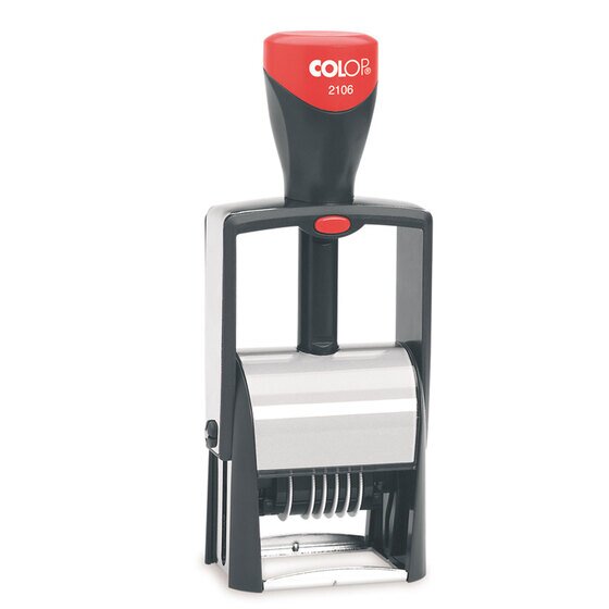 COLOP S2106 6-Band Numberer Stamp – 4mm Black | Self-Inking Sequential Numbering