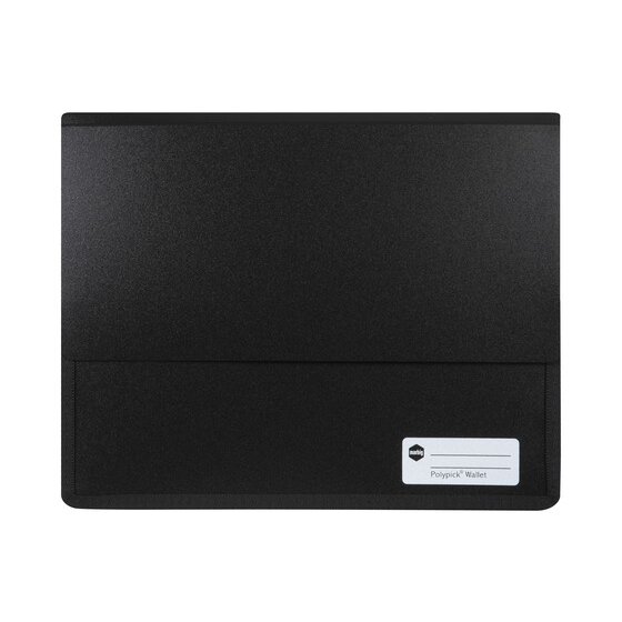 MARBIG POLYPICK A4 HEAVY DUTY DOCUMENT WALLET BLACK