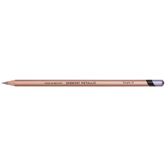 Derwent Metallic Pencil – Violet | Luminous Shimmer for Dark Backgrounds