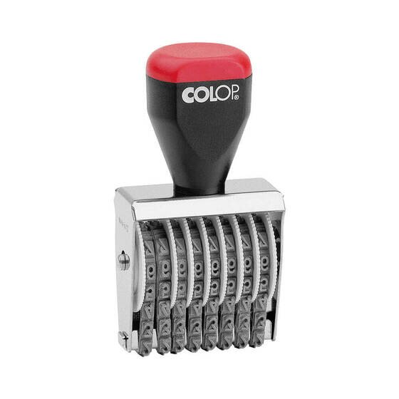 COLOP 8 Band Numberer 04008 – 4mm Rubber Stamp with Metal Frame