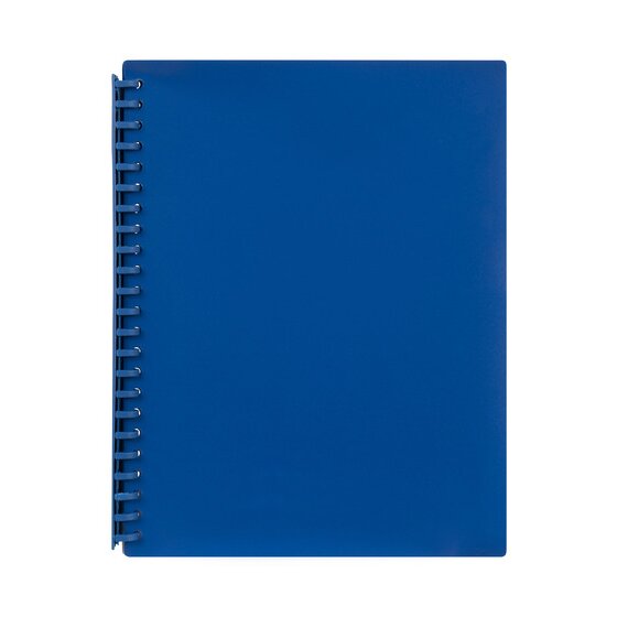 Marbig A4 Refillable Display Book – 20 Pockets, Blue