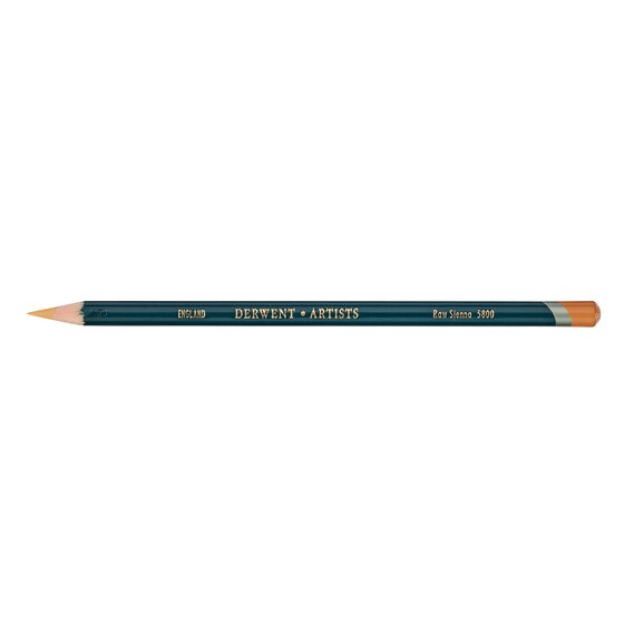 Derwent Artists Pencil – Raw Sienna 5800 | Round Barrel Colour-Grade