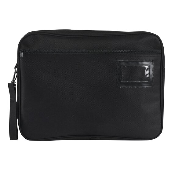 Marbig Convention Satchel – Expanding Black | Holds Foolscap Documents