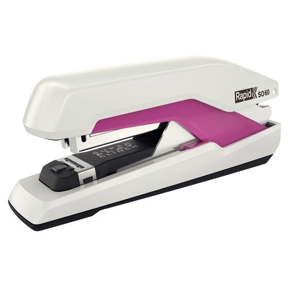 Rapid SO60 Omnipress Heavy-Duty Stapler – White/Pink