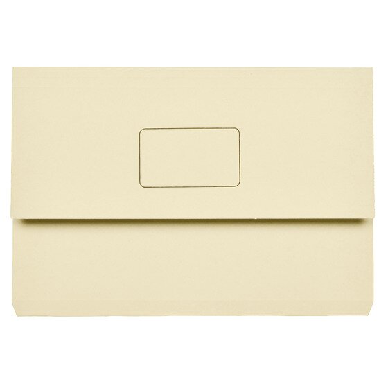 Marbig Slimpick Foolscap Document Wallet – Buff