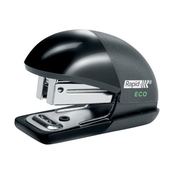 Rapid Stapler Mini ECO Black – 10-Sheet Recycled-Plastic Stapler