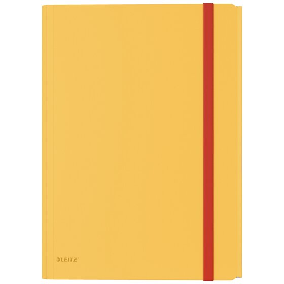 Leitz Cosy A4 3-Flap Document Folder with Pocket – Yellow