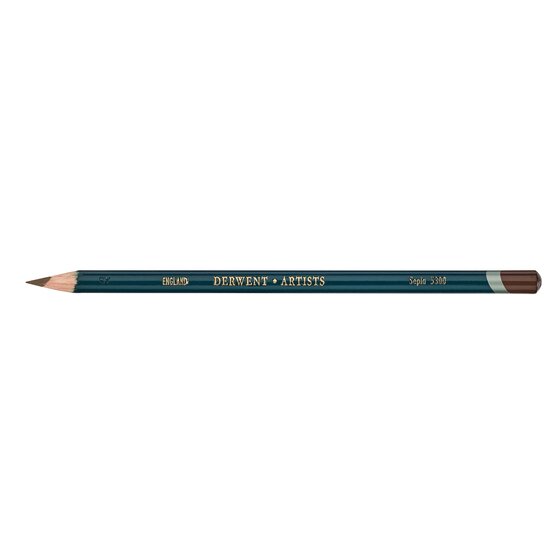 Derwent Artists Pencil – Sepia 5300 | Round Barrel Colour-Grade Drawing Pencil