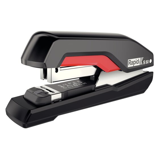RAPID S50 Half-Strip Stapler – Black/Red (0328821)