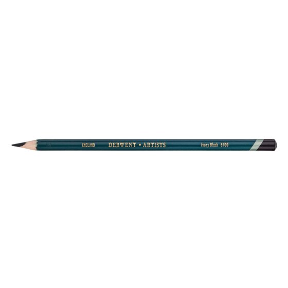 Derwent Artists Pencil – Ivory Black 6700