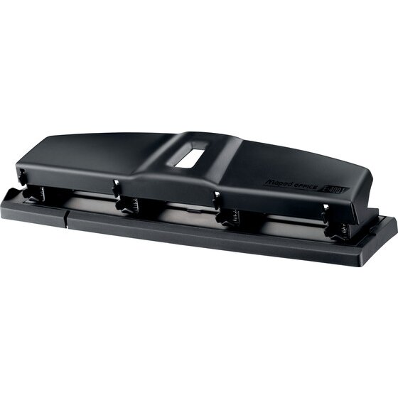 Maped Essentials 4 Hole Punch – 12 Sheet Capacity | Desktop Office Staple
