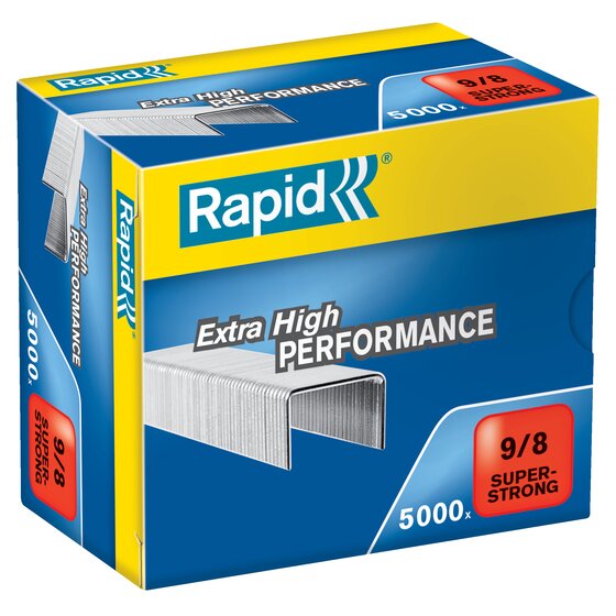 Rapid Superstrong Staples 9/8mm – Box of 5,000