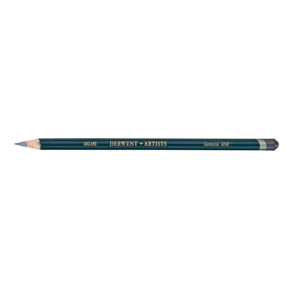 Derwent Artists Pencil – Gunmetal 6900 | Round Barrel, Colour Grade for Drawing & Sketching
