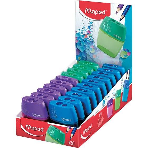 Maped Shaker Sharpener 2-Hole – Pack of 20