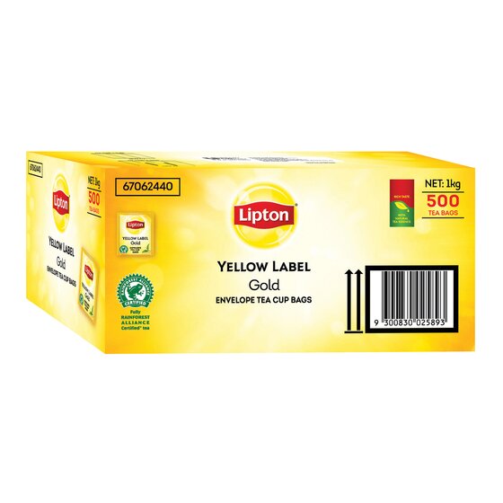Lipton Yellow Label Quality Black Tea – Cup Bags (Envelope) Pack of 500