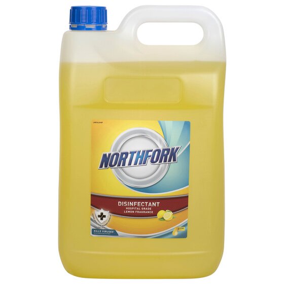 Northfork Hospital Grade Disinfectant Lemon 5L – Cleaner + Disinfectant in One