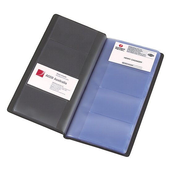 MARBIG Business Card Holder – 96 Card Capacity, Black