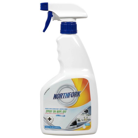 NORTHFORK SURFACE SPRAY DISINFECTANT HOSPITAL GRADE SPRAY ON WIPE OFF 750ML
