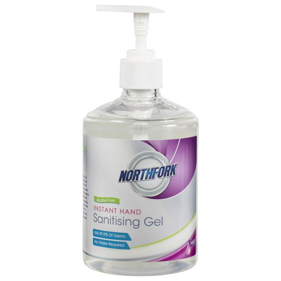Northfork Instant Hand Sanitising Gel – Alcohol Free, Vanilla, 500ml