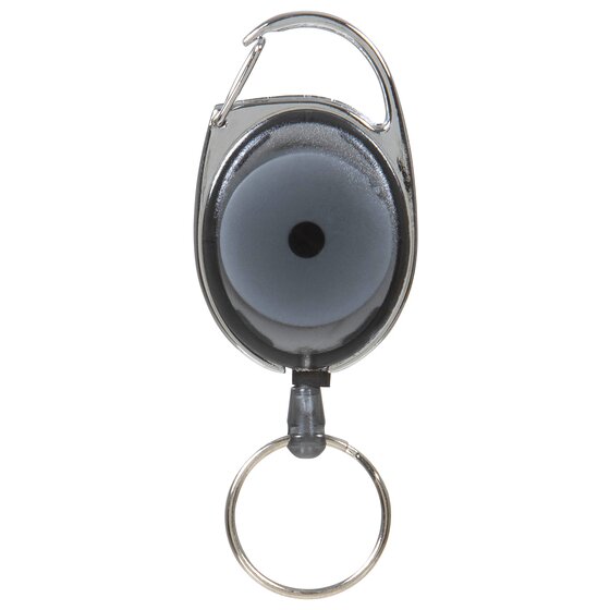 Rexel ID Retractable Snap Lock Key Holder – Charcoal