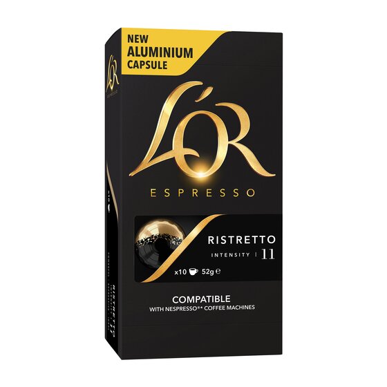 L'OR Espresso Capsules Ristretto 11 – 100 Capsule Bulk Pack for Nespresso Machines