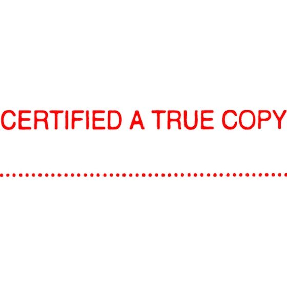 XSTAMPER CX-BN 1541 Pre-Inked Stamp – CERTIFIED A TRUE COPY – Red